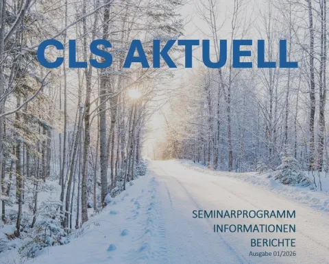 Schneefahrbahn am Waldrand