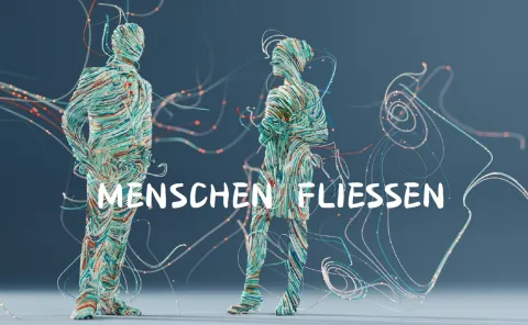 Ein Mann und eine Frau stehen sich gegenüber